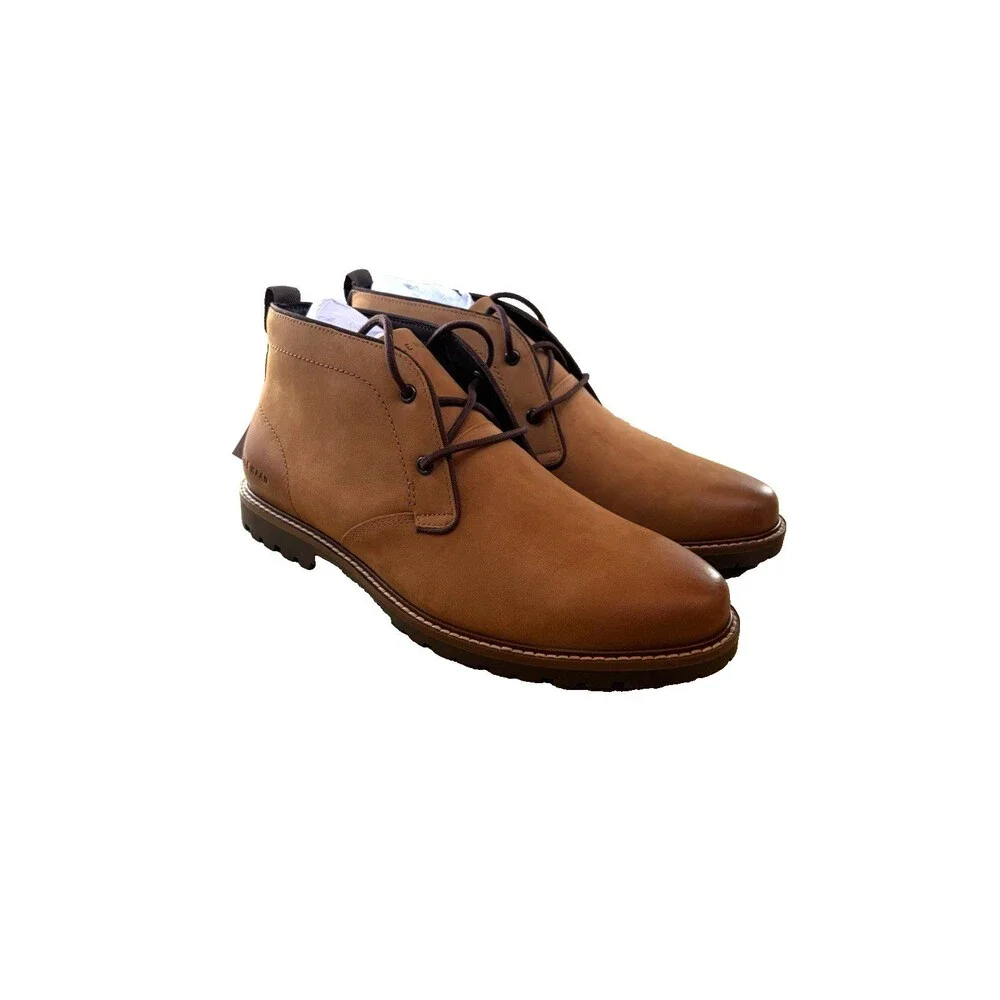 Cole Haan Midland Lug Chukka Men’s Boots 8.5M Water Resistant Nubuck Upper NIB